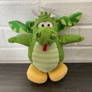Disney Club Penguin-  Dragon Plush Penguin 8" Disney Jakks  Retired No Coin